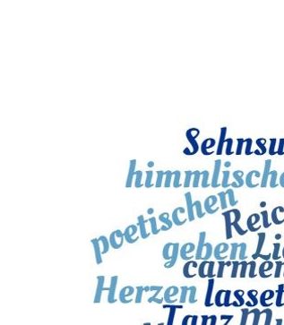 Anrufung der Musen als wordcloud